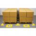 Beaverswood Warehouse Floor Signal Markers (Plus) + Symbol PVC With Adhesive Backing H300mmxW300mm Yellow (Pack 10) - FS+ 60710BV