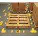 Beaverswood Warehouse Floor Signal Markers (Plus) + Symbol PVC With Adhesive Backing H300mmxW300mm Yellow (Pack 10) - FS+ 60710BV