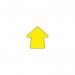 Beaverswood Warehouse Floor Signal Markers Arrow Symbol PVC With Adhesive Backing H90mmxW90mm Yellow (Pack 100) - FSA 60717BV