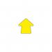 Beaverswood Warehouse Floor Signal Markers Arrow Symbol PVC With Adhesive Backing H90mmxW90mm Yellow (Pack 100) - FSA 60717BV