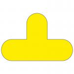 Beaverswood Warehouse Floor Signal Markers T-Shape PVC With Adhesive Backing H200mmxW300mm Yellow (Pack 10) - FST 60738BV