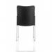 Academy Visitor Chair Black Fabric Back Without Arms BR000004 60743DY