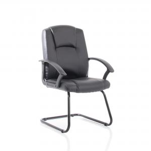 Image of Bella Black Leather Cantilever with Black Frame BR000300 60778DY