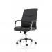 Carter Black Luxury Faux Leather Chair With Arms EX000148 60792DY