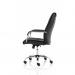 Carter Black Luxury Faux Leather Chair With Arms EX000148 60792DY