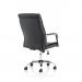 Carter Black Luxury Faux Leather Chair With Arms EX000148 60792DY