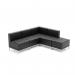 Infinity Modular Corner Unit Sofa Black Soft Bonded Leather BR000198 60813DY