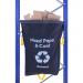 Racksack Hard-wearing and Re-usable General Waste Sack 160 Litre Capacity Blue With White Text (each) - RSB1GW 60843BV