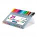 Staedtler Triplus Fineliner Pen 0.8mm Tip 0.3mm Line Assorted Colours (Pack 20) - 334SB20 60852SR