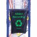 Racksack Hard-wearing and Re-usable Mixed Recycling Sack 160 Litre Capacity Blue With Green Text (each) - RSB1MR 60857BV