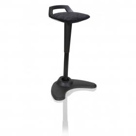 Dynamic Spry Stool Black Frame and Black Fabric Seat - OP000220 60862DY