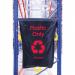 Racksack Hard-wearing and Re-usable Plastic Only Sack 160 Litre Capacity Blue With Red Text (each) - RSB1P 60864BV