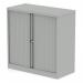 Qube by Bisley Side Tambour Cupboard 1000mm without Shelves Goose Grey BS0001 60876DY