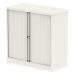 Qube by Bisley Side Tambour Cupboard 1000mm without Shelves Chalk White BS0002 60883DY