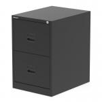 Qube by Bisley 2 Drawer Filing Cabinet Black BS0003 60890DY