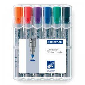 Staedtler Lumocolor Flipchart Marker Bullet Tip 2mm Line Assorted