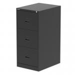 Qube by Bisley 3 Drawer Filing Cabinet Black BS0006 60911DY