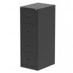 Qube by Bisley 4 Drawer Filing Cabinet Black BS0009 60932DY