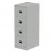 Qube by Bisley 4 Drawer Filing Cabinet Goose Grey BS0010 60939DY