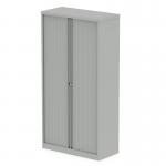 Qube by Bisley Side Tambour Cupboard 2000mm without Shelves Goose Grey BS0014 60967DY