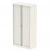 Qube by Bisley Side Tambour Cupboard 2000mm without Shelves Chalk White BS0015 60974DY