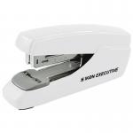 Hainenko IKON F300 Executive Half Strip Flat Clinch Stapler With Integrated Staple Remover White - SP-F300 60983HA