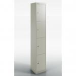 Qube by Bisley 4 Door Locker 1800mm 457mm Depth Goose Grey BS0032 61093DY