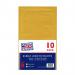 Pukka Post & Packaging Bubble Lined Envelopes Gold Peel and Seal Size B 140mmx225mm (Pack 10) - 7061-ENV(10) 61130PK