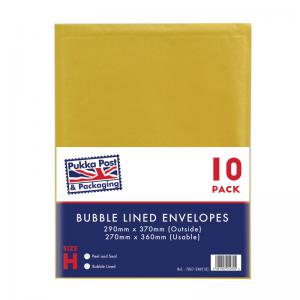 Pukka Post & Packaging Bubble Lined Envelopes Gold Peel and Seal