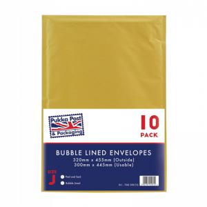 Pukka Post & Packaging Bubble Lined Envelopes Gold Peel and Seal