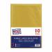 Pukka Post & Packaging Bubble Lined Envelopes Gold Peel and Seal Size J 320mmx455mm (Pack 10) - 7068-ENV(10) 61179PK