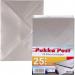 Pukka Post & Packaging Envelopes C6 Silver Gummed 100gsm 114mmx162mm (Pack 25) - 9065-ENV 61242PK