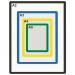 Frames4Docs Magnetic DocumentLiterature Frame A4 Blue (Pack 10) - MFD4B10 61396BV