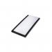Beaverswood Magnetic PVC Label Holder (Clear) With White Card For Shelving and Racking H40mmxW80mm (Pack 100) - ML48 61438BV