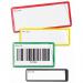 Beaverswood Magnetic PVC Clear Front Ticket Pouches For Warehouse Shelving and Racking H30mmxW100mm Yellow (Pack 100) - MP310Y 61515BV