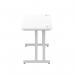 Impulse 1400 x 600mm Straight Desk White Top Silver Cantilever Leg MI002197 61520DY