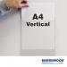 Beaverswood Magnetic Industrial Strength Document Pockets A4 Vertical Clear (Pack 10) - MP4V10 61536BV