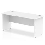 Impulse 1600 x 600mm Straight Desk White Top Panel End Leg MI002248 61597DY