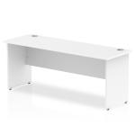 Impulse 1800 x 600mm Straight Desk White Top Panel End Leg MI002249 61604DY