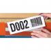 Beaverswood Magnetic Ticket Holder (Clear) With Card Insert (White) For Shelving and Racking H38mmxW100mm (Pack 100) - TS310M 61641BV
