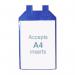 Beaverswood Magnetic Plastic Wrap-Around Pockets For RollMesh Industrial Cages A4 Vertical (Pack 10) - WRP4V10 61683BV