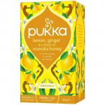 Pukka Tea Lemon Ginger & a Touch of Manuka Honey Teabags in Envelopes (Pack 20) - 5063270111079 61718CP