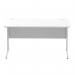 Impulse 1400 x 800mm Straight Desk White Top Silver Cantilever Leg I000306 61751DY