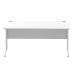 Impulse 1600 x 800mm Straight Desk White Top Silver Cantilever Leg I000307 61765DY