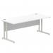 Impulse 1800 x 800mm Straight Desk White Top Silver Cantilever Leg I000308 61779DY