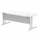 Impulse 1800 x 800mm Straight Desk White Top Silver Cantilever Leg I000308 61779DY