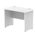 Impulse 1000 x 800mm Straight Desk White Top Panel End Leg MI000392 61793DY