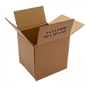 Single Wall Cardboard Cartons 127x127x127mm Brown Pack 25 - 51SW002