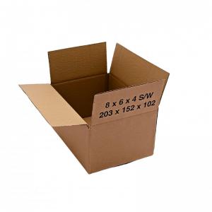 Single Wall Cardboard Cartons 203x152x102mm Brown Pack 25 - 51SW005