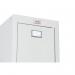 Phoenix PL Series 1 Column 1 Door Personal locker in Grey with Key Lock PL1130GGK 